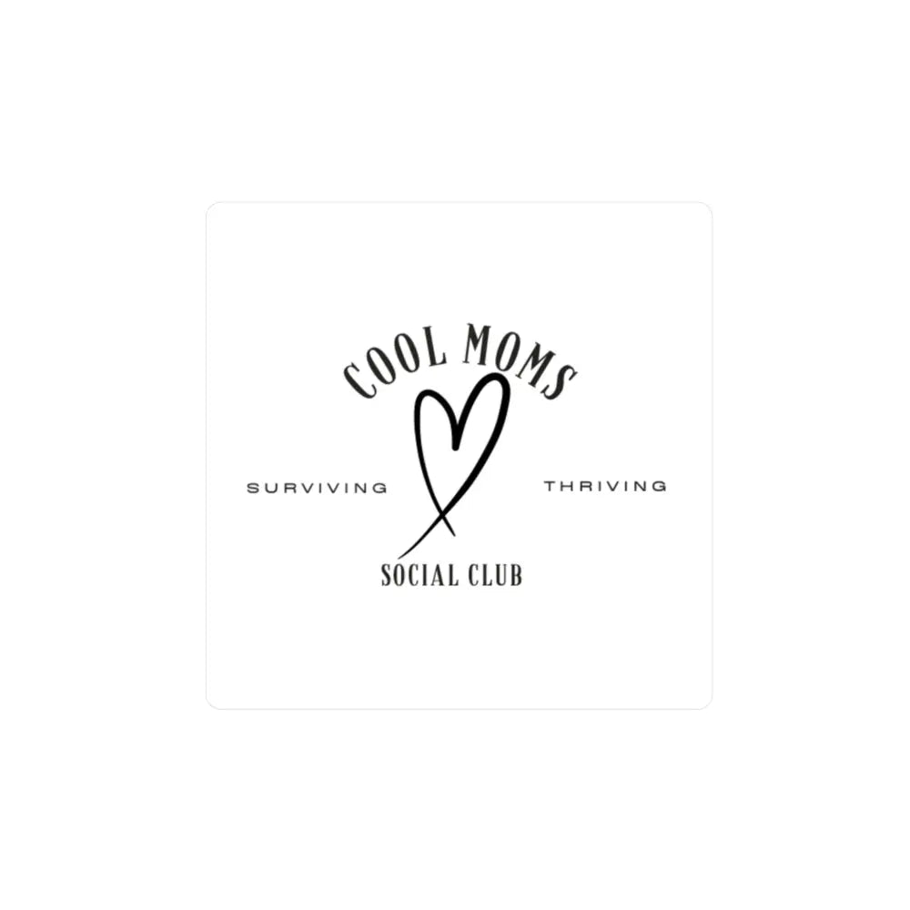 Cool Moms Social Club logo featured on Cool Moms Social Club Decal Stickers