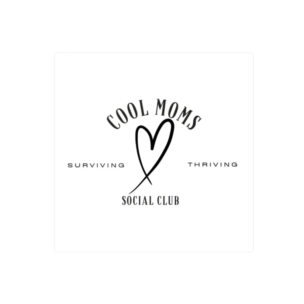 Cool Moms Social Club logo featured in Cool Moms Social Club Decal Stickers