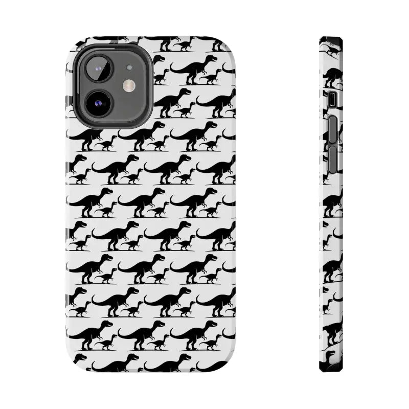 Dinosaur-patterned phone case for iPhone and Samsung, combining style and protection