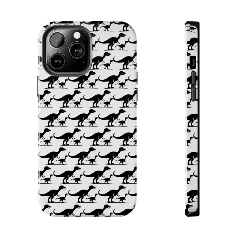 Dinosaur-patterned phone case for iPhone and Samsung, stylish mobile accessory