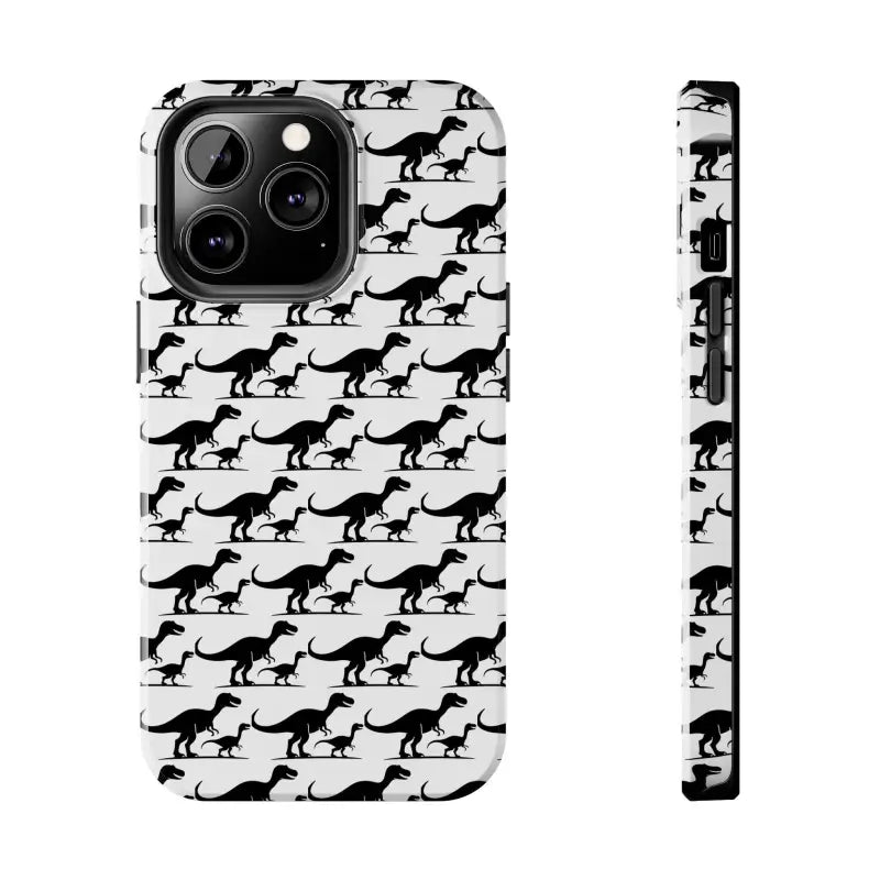 Dinosaur-patterned phone case for iPhone and Samsung, perfect for dinosaur lovers