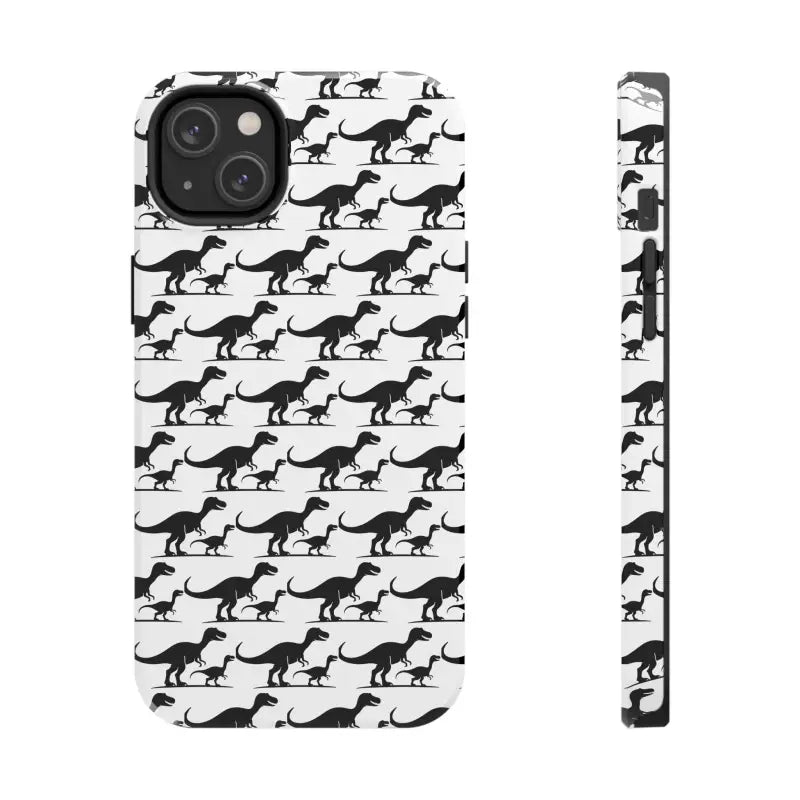 Dinosaur-patterned phone case designed for iPhone and Samsung devices