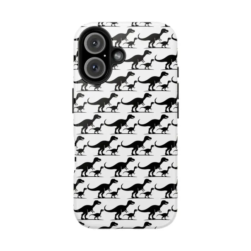 Dinosaur-patterned phone case designed for iPhone and Samsung devices