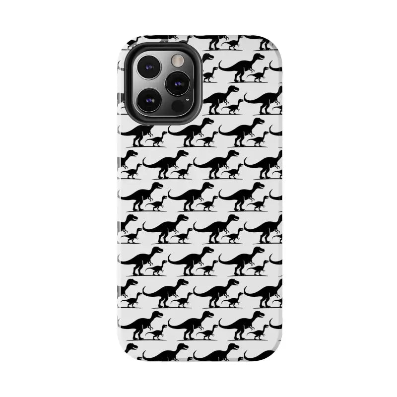 Dinosaur-patterned phone case designed for iPhone and Samsung devices