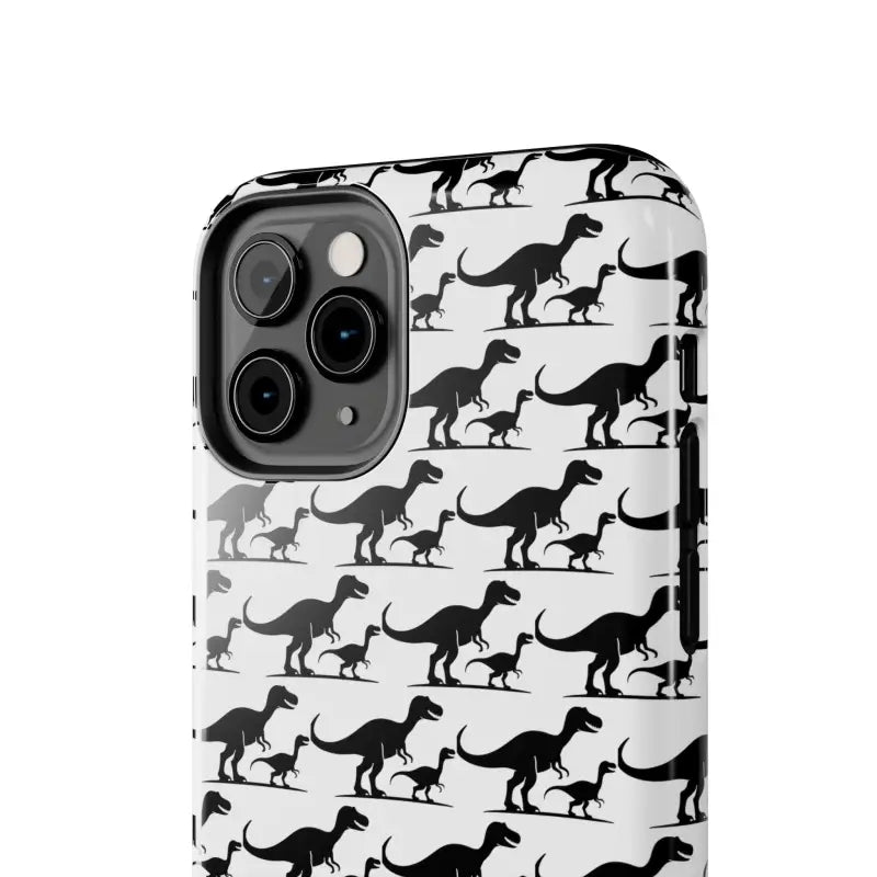 Dinosaur-patterned phone case designed for iPhone and Samsung devices