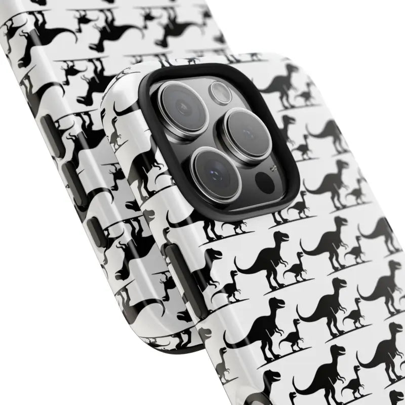 Dinosaur Phone Cases for iPhone and Samsung showcasing vibrant dinosaur patterns