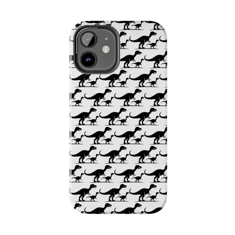 Dinosaur-patterned phone case for iPhone and Samsung, stylish and protective accessory
