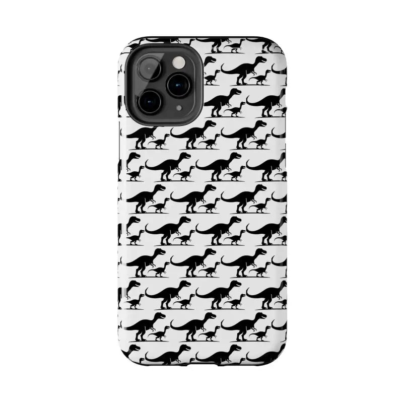 Dinosaur-patterned phone case designed for iPhone and Samsung devices