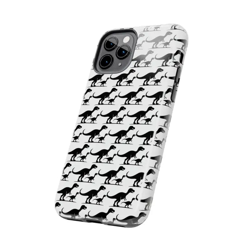 Dinosaur-patterned phone case designed for iPhone and Samsung models