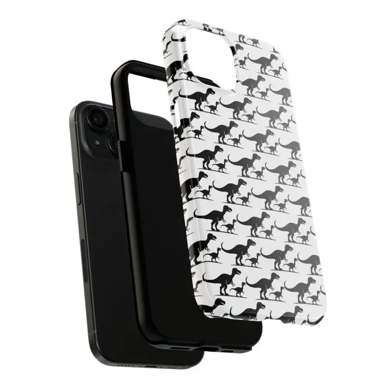 Dinosaur Phone Case for iPhone and Samsung featuring a colorful dinosaur pattern