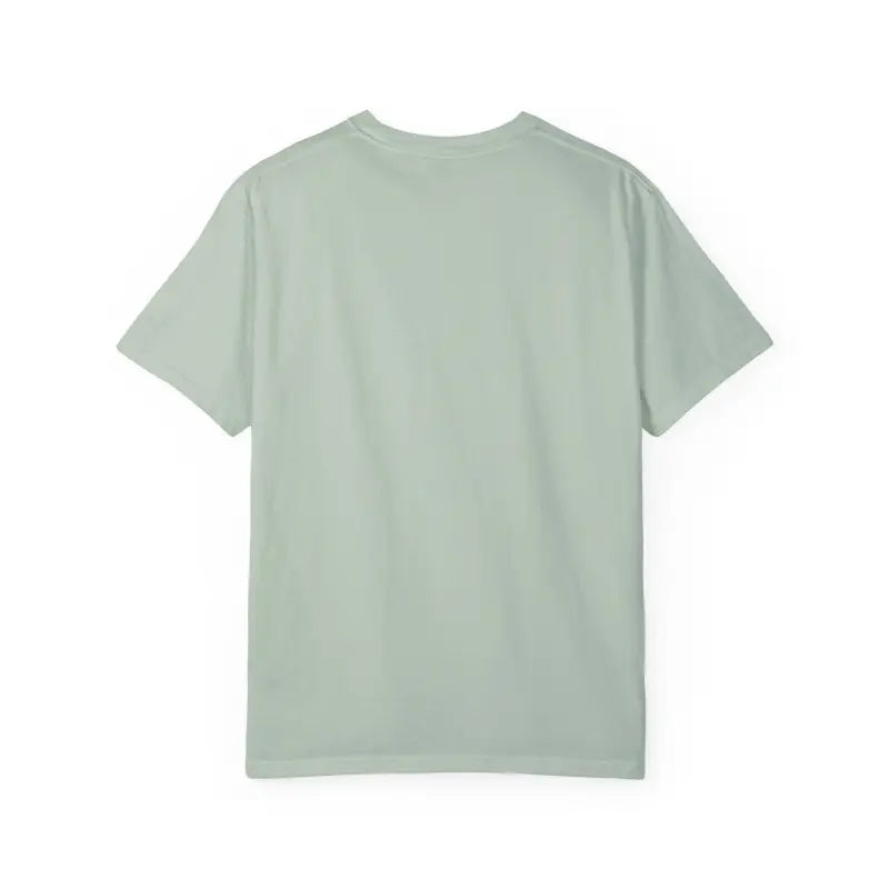 Light green short-sleeved Dock of the Bay T Shirt in Light Blue Aqua and Light Green