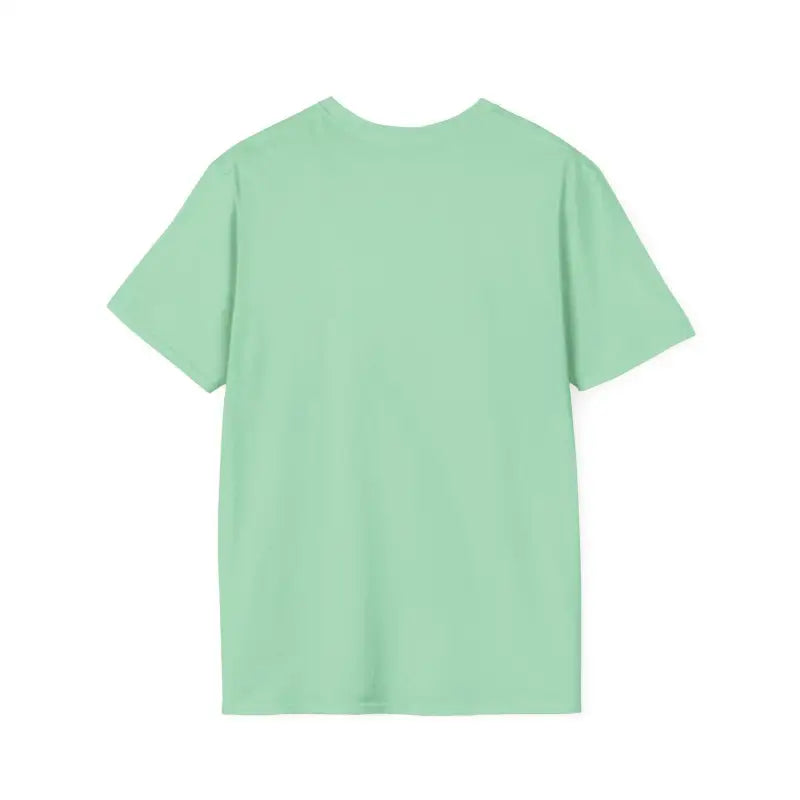 Mint green unisex t-shirt featuring Don’t Be A Dumb Bass graphic design