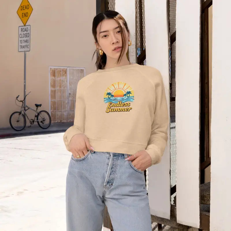 Endless Summer Cropped Sweatshirt for Women in stylish design and vibrant colors