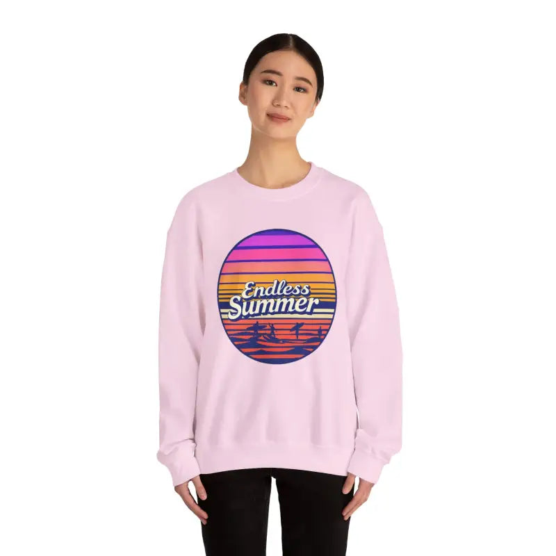 Pink Endless Summer sweatshirt from the Endless Summer Unisex Crewneck collection