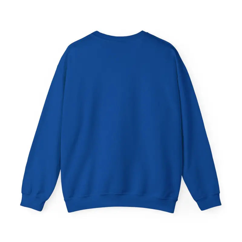 Blue crewneck sweatshirt from Endless Summer Unisex collection featuring retro design