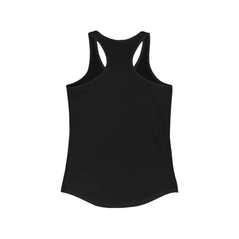 Black racerback tank top from Even Keel for women’s active lifestyle wear