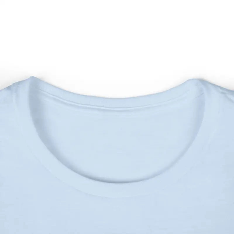 Light blue t-shirt neckline of Family Tee Womens Softstyle Casual T Shirt design