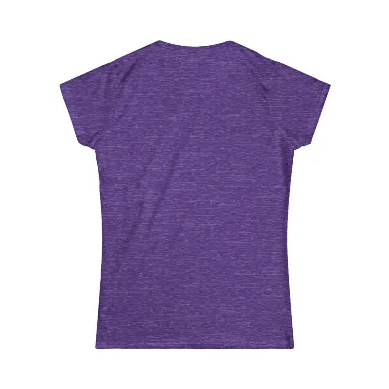 Purple heathered Family Tee Womens Softstyle Casual T-Shirt in Light Blue Green Gray