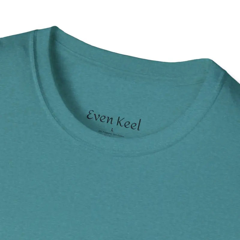 Teal Flock Mama Unisex Softstyle T-Shirt for Bird Lovers displayed on a neutral background