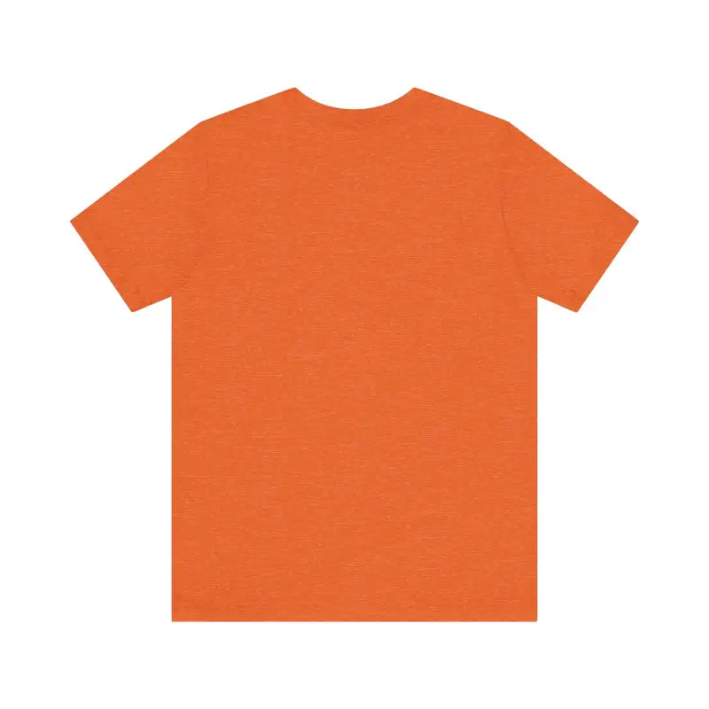 Orange short-sleeved Retro Peace Sign T-Shirt for casual and activist wear