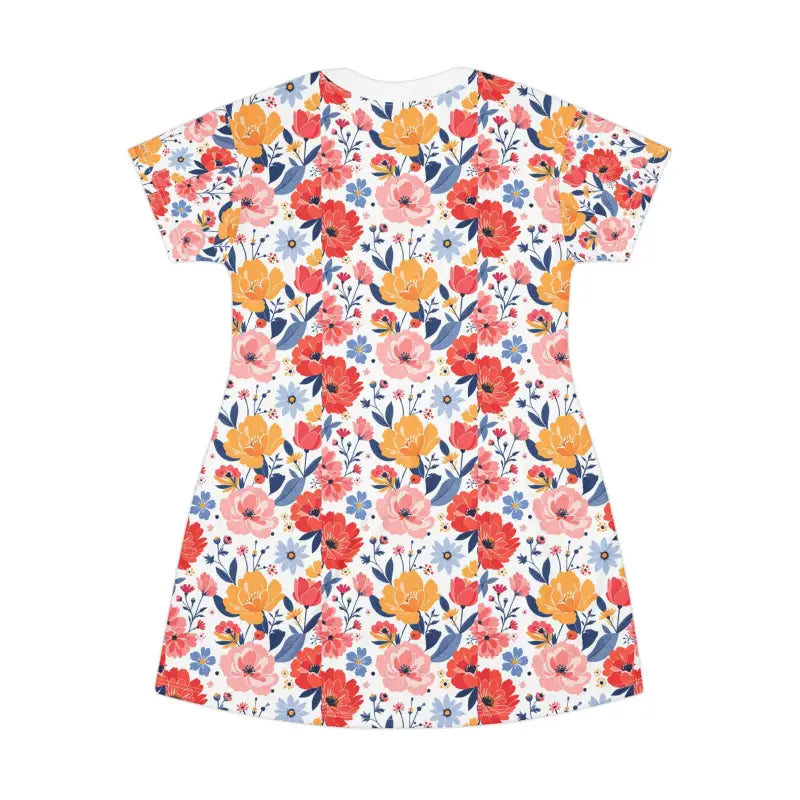 Floral print T-shirt dress showcasing effortless summer style for your wardrobe