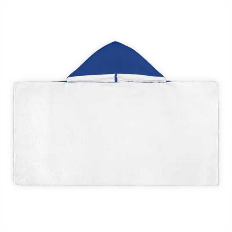 White hooded towel with blue trim in Fun Dinosaur Youth Hooded Towel for kids