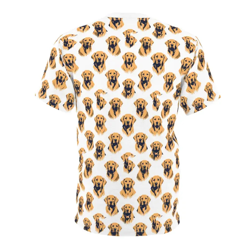 Dog-patterned t-shirt from Golden Retriever Lover Unisex Fun Pet Print collection