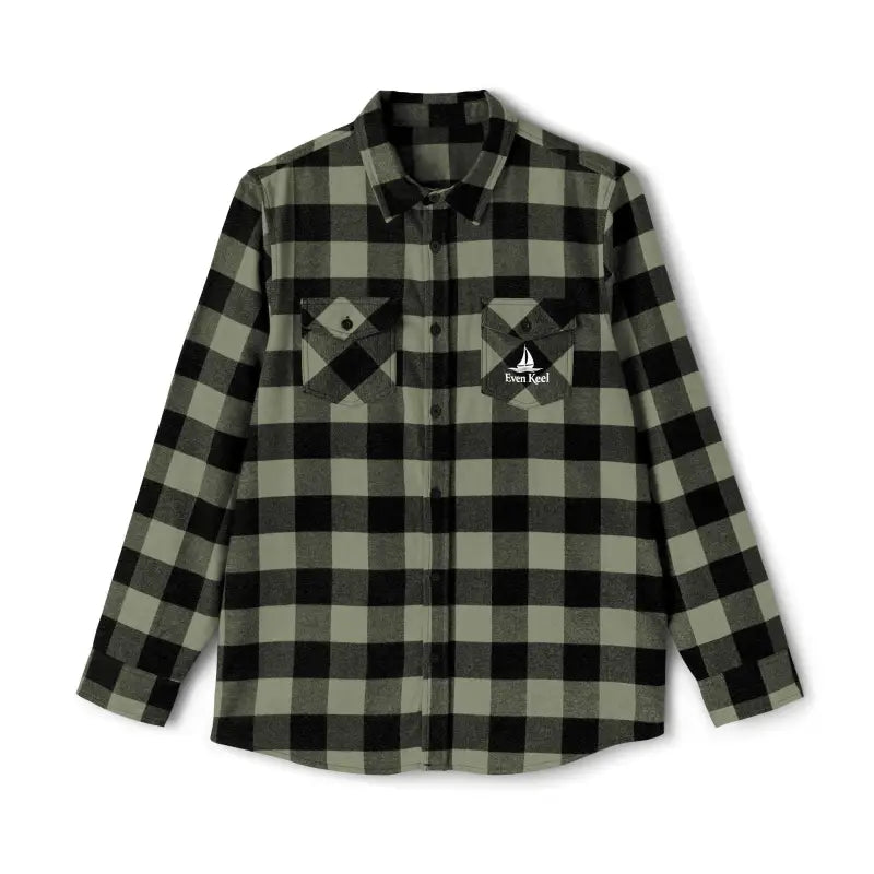 Gray and Black Plaid Flannel Shirt featuring a classic plaid pattern for stylish comfort