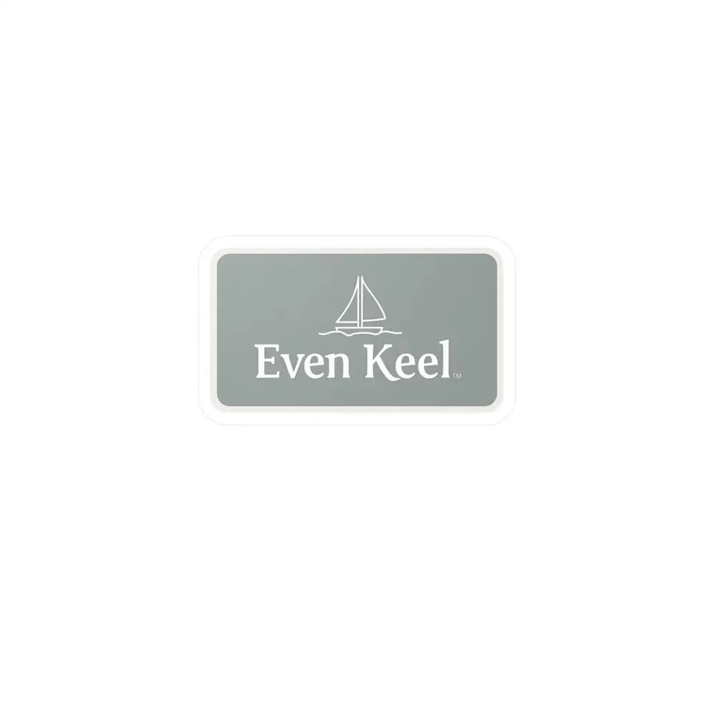 Gray Even Keel Sailboat Sign featuring an elegant gray sign design