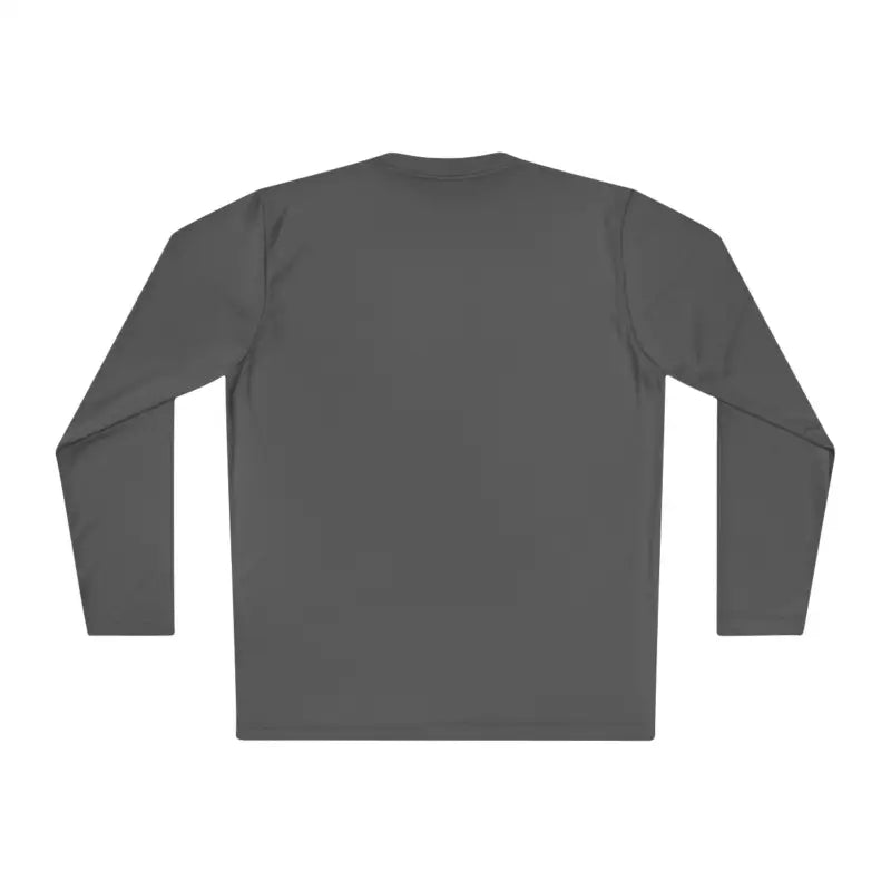 Gray long-sleeved shirt featuring American flag sailboat design for stylish wear