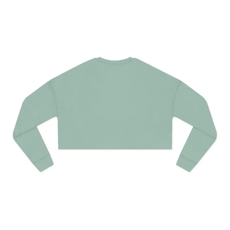 Mint green cropped sweatshirt featuring I Love You With All My Butt design for women