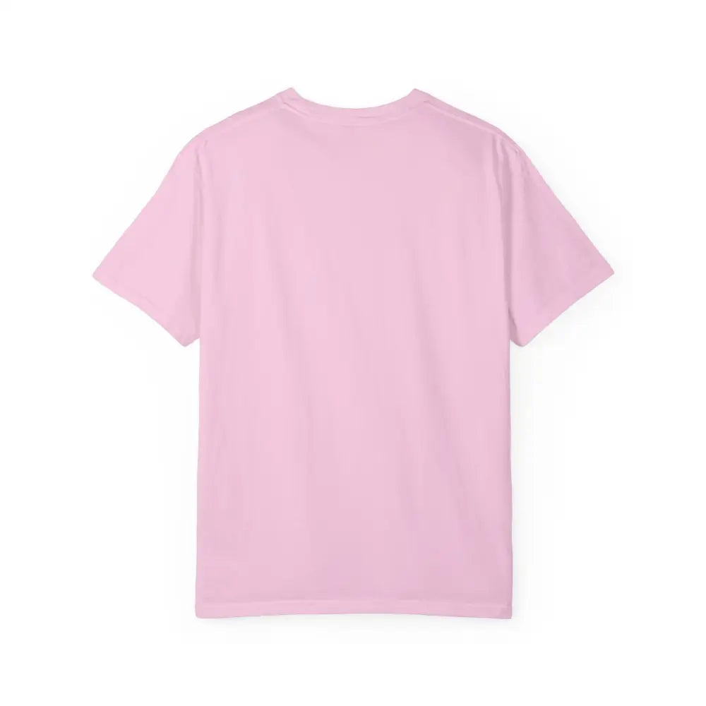 Pink short-sleeved t-shirt from Island Reef Unisex Garment Dyed Eat Beach Relax Repeat Tee