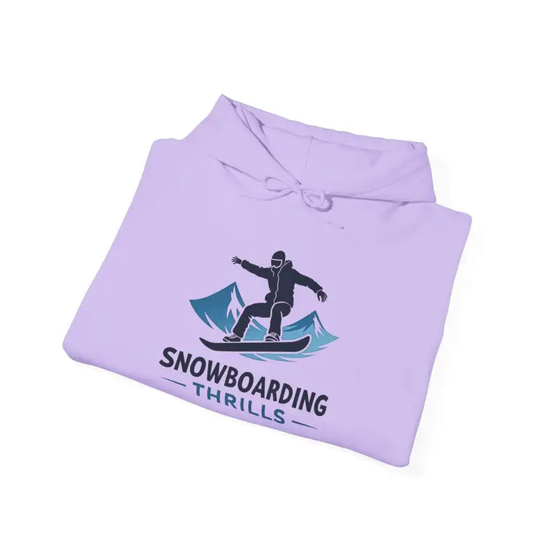 Folded Lavender Hoodie from Lavender Snowboarding Hoodie for Winter Sports Enthusiasts