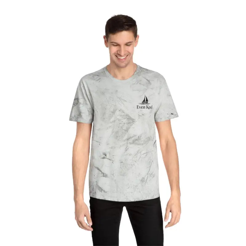 Man’s patterned t-shirt from Life’s a Beach Coastal Wear for relaxation and leisure