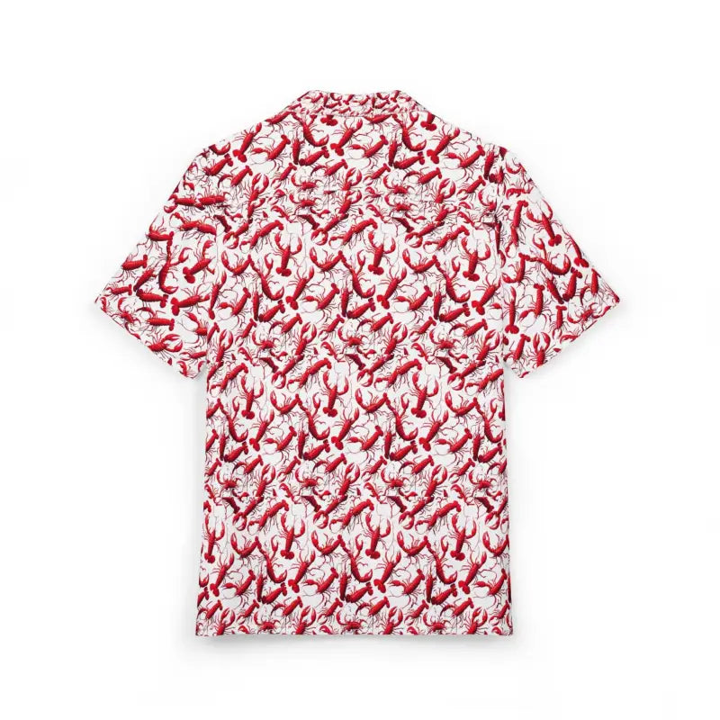 Lobster-patterned short-sleeved shirt from the Lobster Print Unisex Hawaiian collection