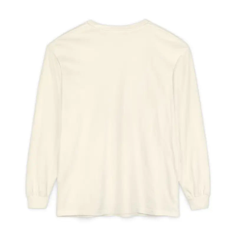 Cream-colored long-sleeved shirt featured in Yellow Long Sleeved Shirt with Newport Graphic