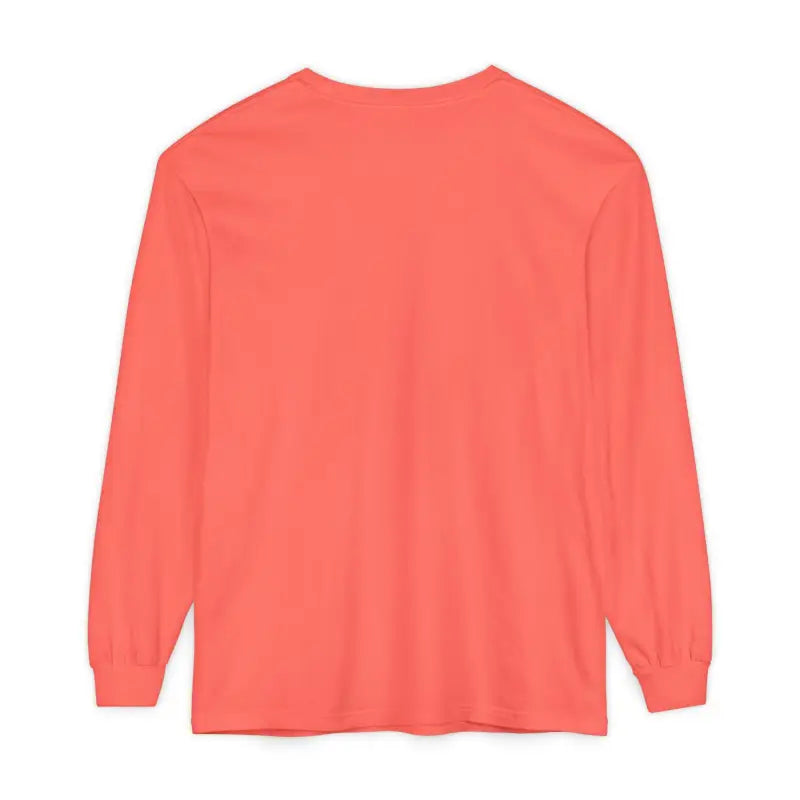 Coral long-sleeved shirt featured in Yellow Long Sleeved Shirt with Newport Graphic