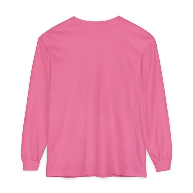 Pink long-sleeved shirt displayed with Yellow Long Sleeved Shirt featuring Newport Graphic