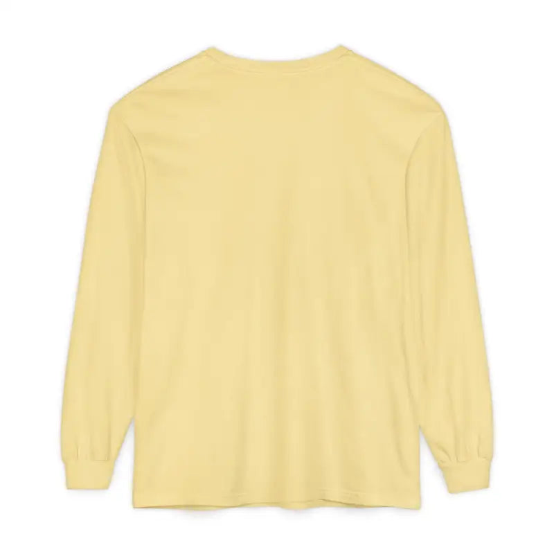 Yellow long-sleeved shirt featuring Newport graphic design, ideal for casual wear