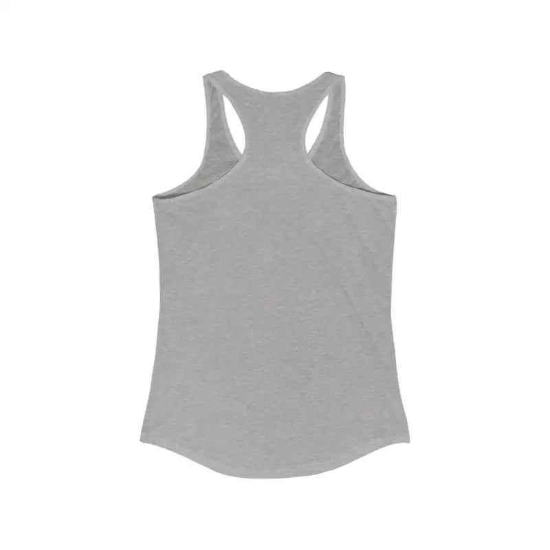 Gray racerback tank top from the Love You To The Beach And Back collection for women