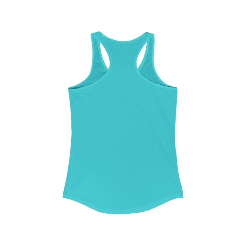 Turquoise racerback tank top from Love You To The Beach And Back collection for women