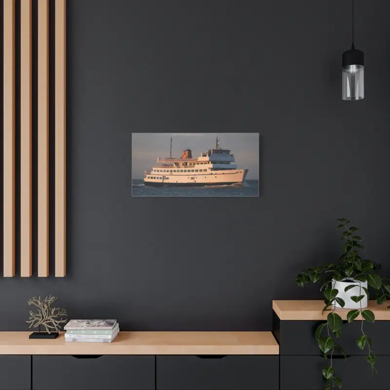 Ferry boat canvas print of M/V Anna C Block Island Ferry Ocean Cruiser Decor