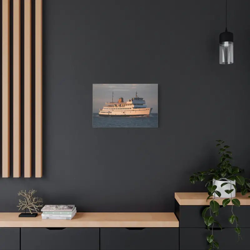 Ferry boat canvas print of M/V Anna C Block Island Ferry for ocean cruiser decor