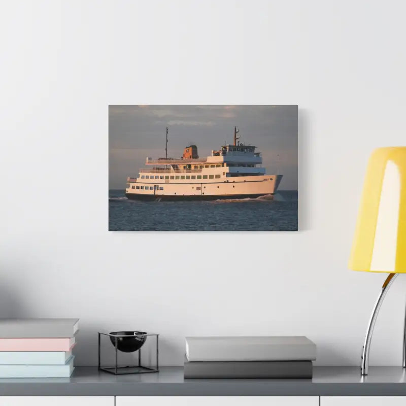 Ferry boat canvas print of M/V Anna C Block Island Ferry for ocean cruiser decor