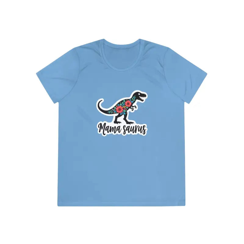 Light blue Mama Saurus Rex Style Quick Dry Dinosaur T Shirt for casual wear