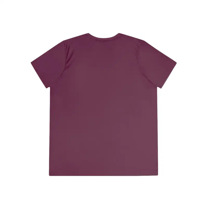 Maroon short-sleeved t-shirt featuring Mama Saurus Rex Quick Dry Dinosaur design