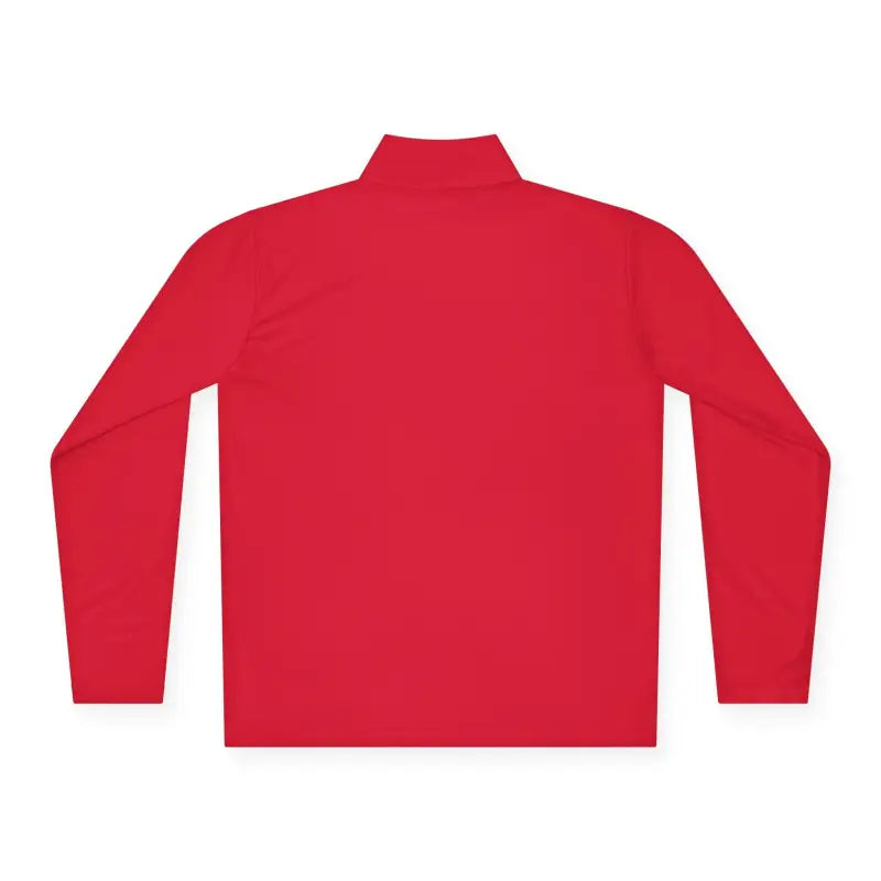 Red long-sleeved pullover from Men Simple Block Island Quarter Zip Pullover collection
