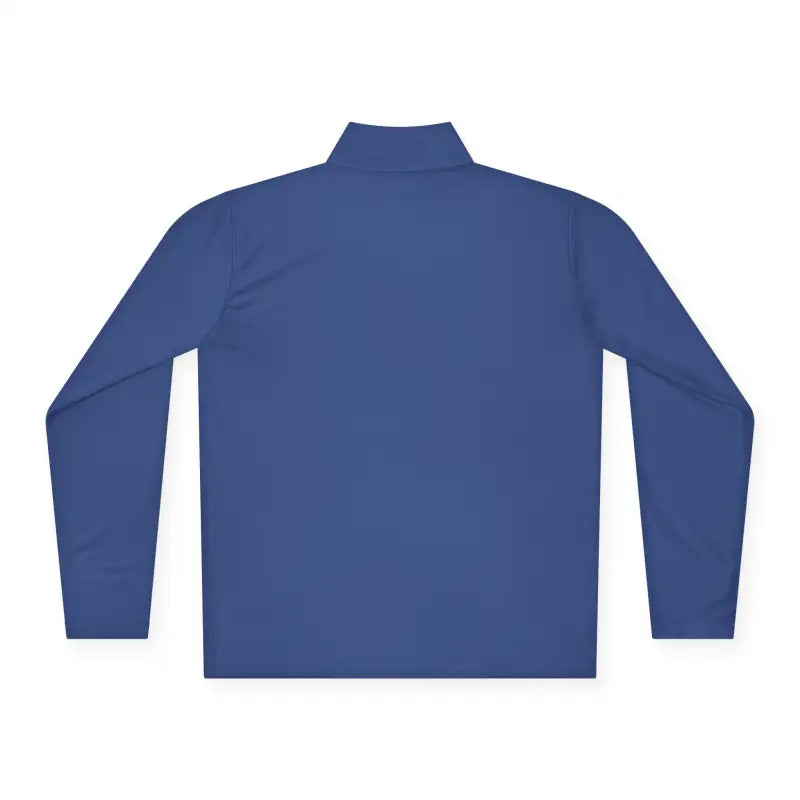 Blue long-sleeved athletic shirt from Men Simple Block Island Quarter Zip Pullover