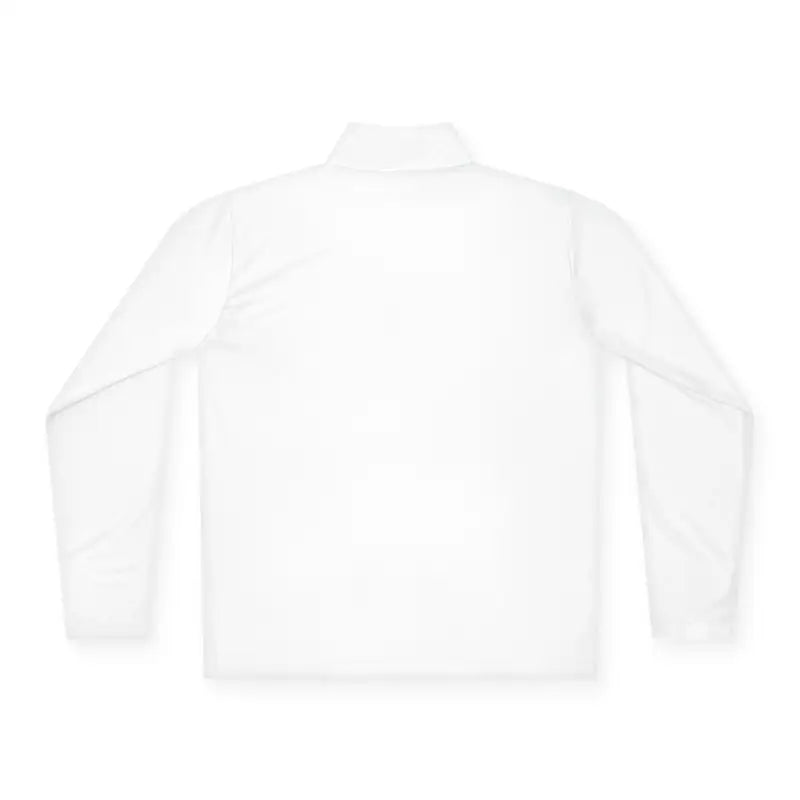 White long-sleeved shirt featured in Men Simple Block Island Quarter Zip Pullover