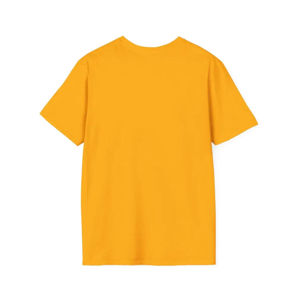 Mustard-yellow short-sleeved Mountain Graphic Scenic Route T Shirt for outdoor enthusiasts